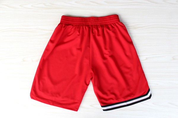  NBA Miami Heat Hardwood Classic Fashion Swingman Red Shorts